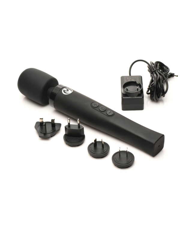 XR Brands Thunderstick Pro - Slim & Powerful Wand Massager with Soft Silicone Head