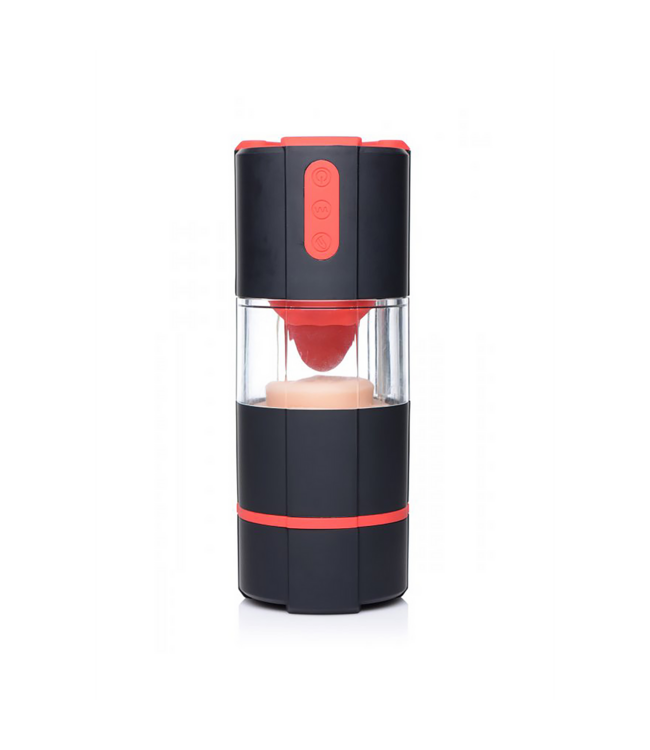 XR Brands Vibrierender Zungen-Masturbator | 3 Geschwindigkeiten & realistische Stimulation