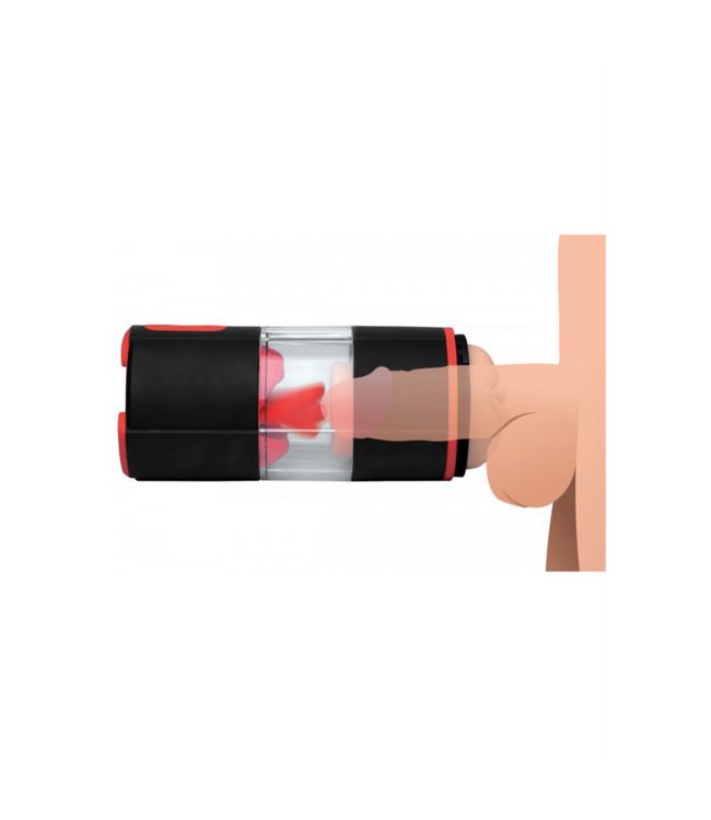 XR Brands Vibrierender Zungen-Masturbator | 3 Geschwindigkeiten & realistische Stimulation