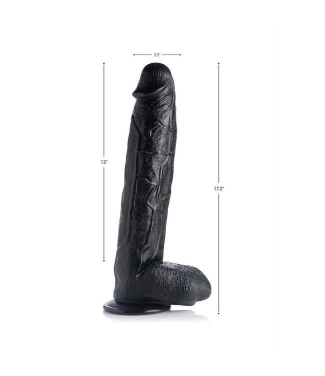 XR Brands Raging Rhino Dildo - 43.9 cm Realistic Pleasure Toy for Intense Stimulation