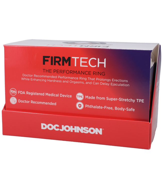 Doc Johnson FirmTech Performance Ring 4-Pack - Comfort & Long-Lasting Erection