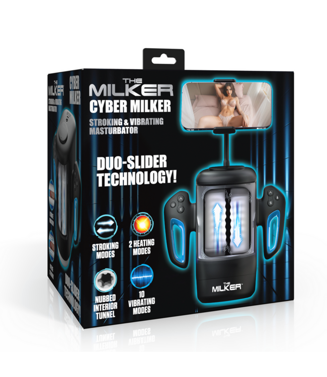 XR Brands Cyber Milker Masturbator with Phone Holder – Future of Self-Gratification