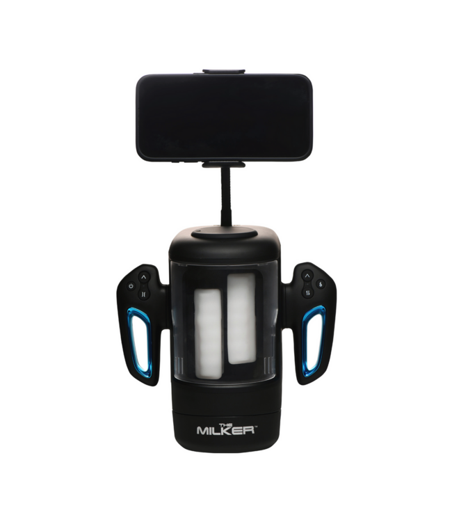 XR Brands Cyber Milker Masturbator with Phone Holder – Future of Self-Gratification