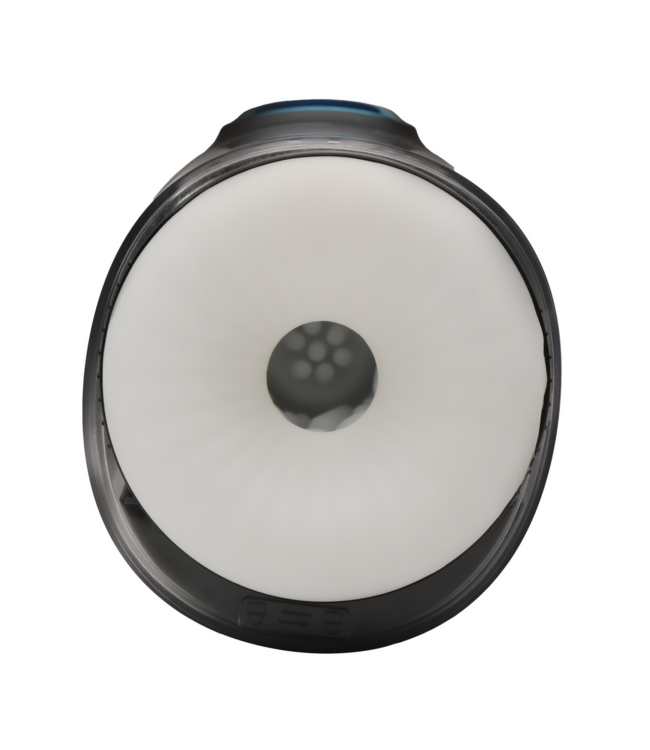 XR Brands Roto-Stroke Masturbator Zwart – Intense Stimulatie met Duw- en Draai Patronen