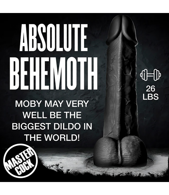 XR Brands Moby Super Dildo 60 cm Black – XXL Realistic for Ultimate Pleasure