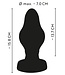 Anos Vibrierender Doppelseitiger Butt Plug 16,6 cm aus Silikon & Glas