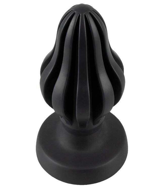 Anos Vibrating Double-Ended Butt Plug - Silicone & Glass, 10 Settings