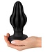 Anos Vibrating Double-Ended Butt Plug - Silicone & Glass, 10 Settings