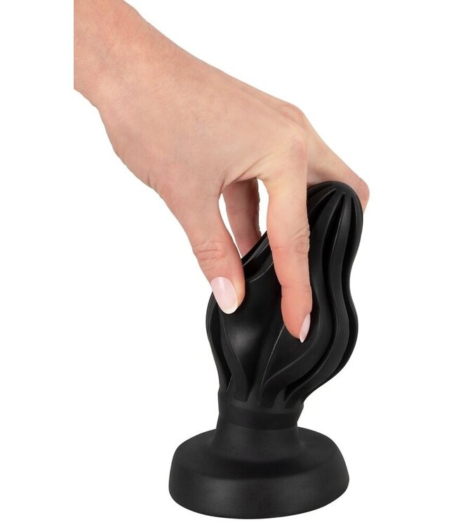 Anos Vibrierender Doppelseitiger Butt Plug 16,6 cm aus Silikon & Glas