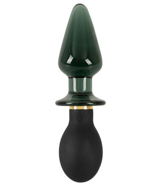 Anos Double-Ended Butt Plug 16.6 cm | Vibrating Silicone & Glass
