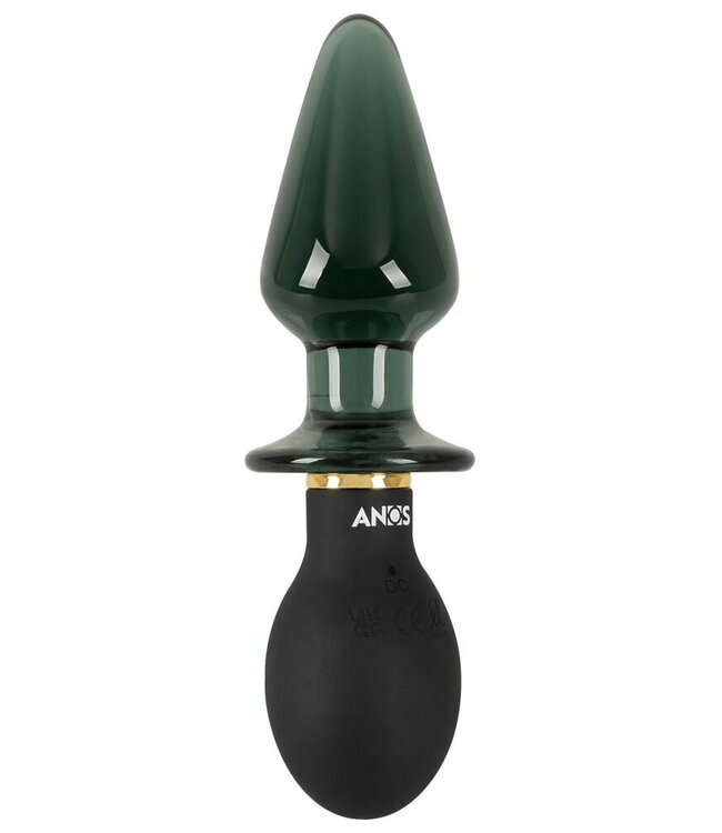 Anos Double-Ended Butt Plug 16,6 cm | Vibrerend Siliconen & Glas