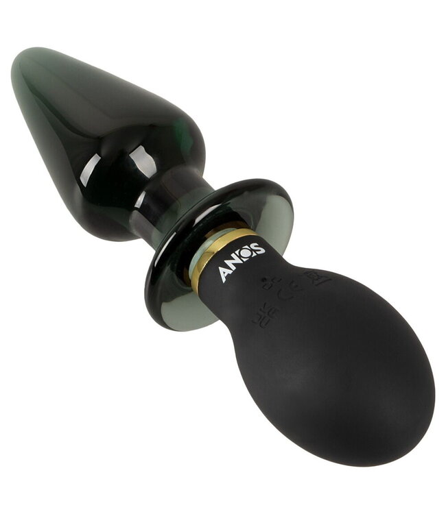 Anos Double-Ended Butt Plug 16,6 cm | Vibrerend Siliconen & Glas