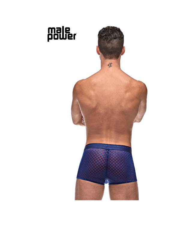 Male Power Diamond Mesh Mini-Short Marine - Ultralicht & Trendy van Male Power
