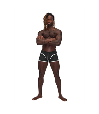 Male Power Sportieve Mini Short Zwart - Comfortabel & Trendy voor Actieve Mannen