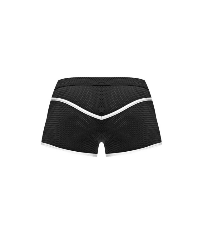 Male Power Sporty Comfort Mini Shorts in Black | Male Power Active Wear
