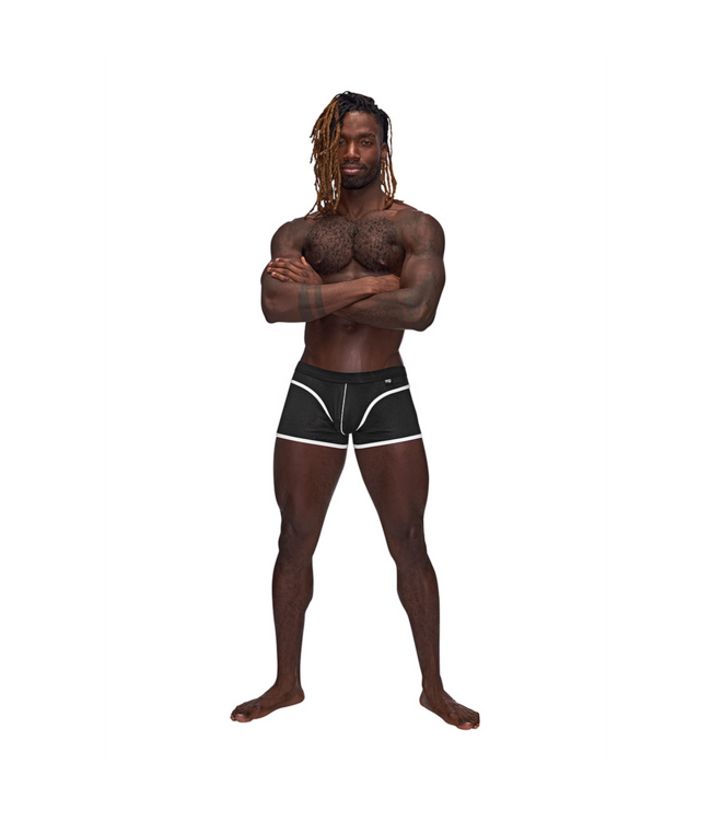 Male Power Sportieve Mini Short Zwart - Comfortabel & Trendy voor Actieve Mannen
