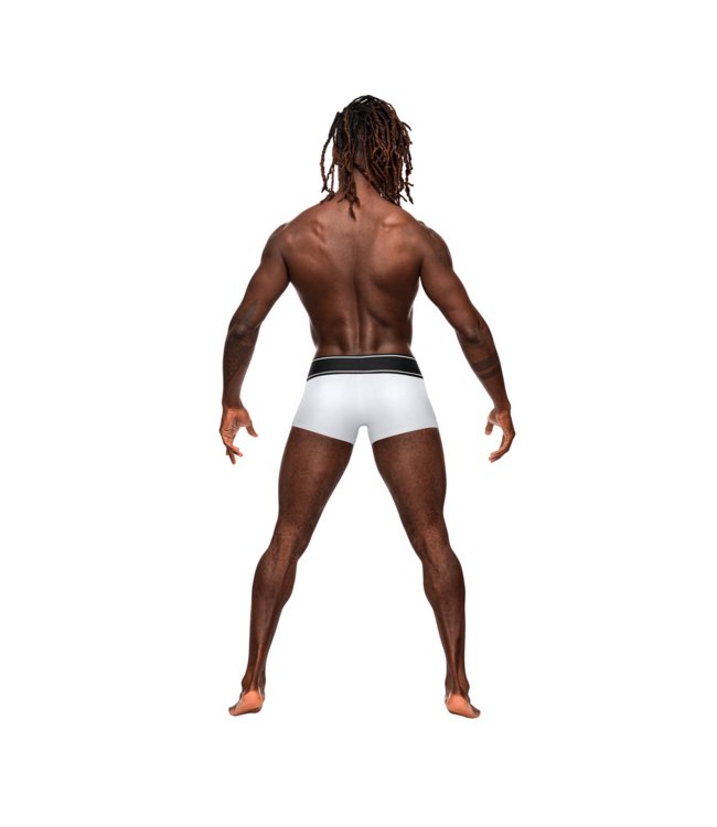 Male Power Stijlvolle Male Power Modal Rib Pouch Short Korte S Wit voor Optimaal Comfort