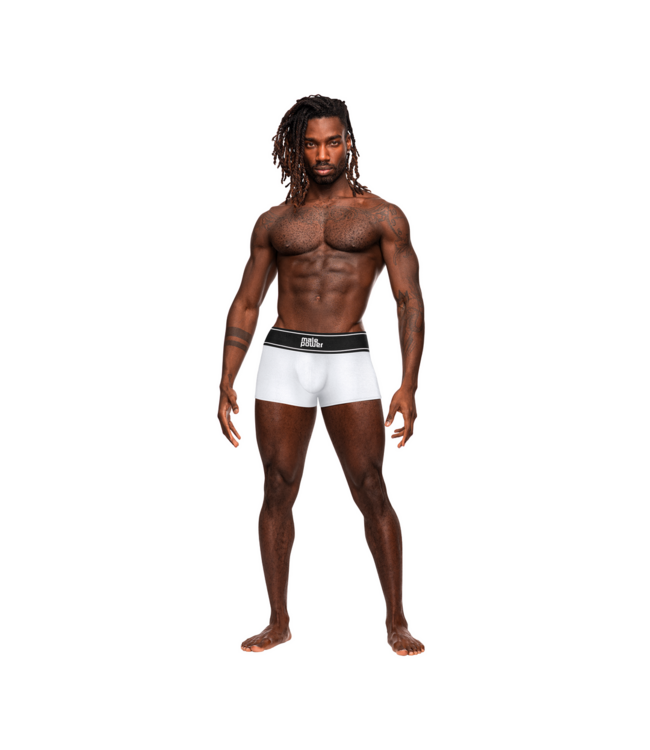 Male Power Stijlvolle Male Power Modal Rib Pouch Short Korte S Wit voor Optimaal Comfort