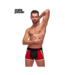 Male Power Retro Sport Panel Shorts - Comfortable, Breathable Cotton-Spandex Blend