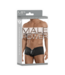 Male Power Stijlvolle Nylon Spandex Shorts met Rits voor Comfortabele Pasvorm - Zwart L/Xl