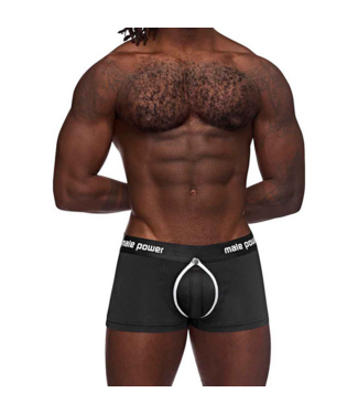 Male Power Male Power Helmet Short Zwart – Elegante Comfort met Unieke Pouch Design