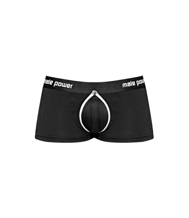 Male Power Male Power Helmet Shorts S – Schwarz, stilvoll & bequem mit Druckknopf