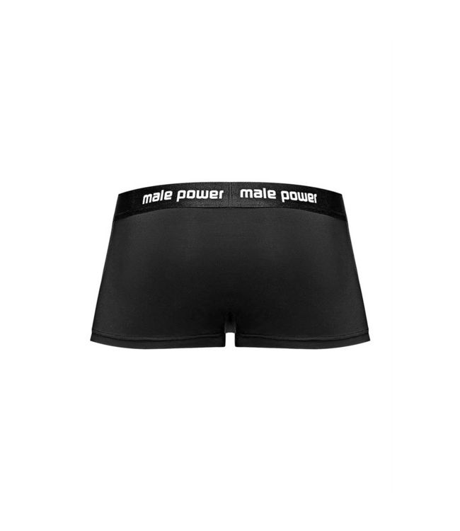 Male Power Male Power Helmet Short Zwart – Elegante Comfort met Unieke Pouch Design