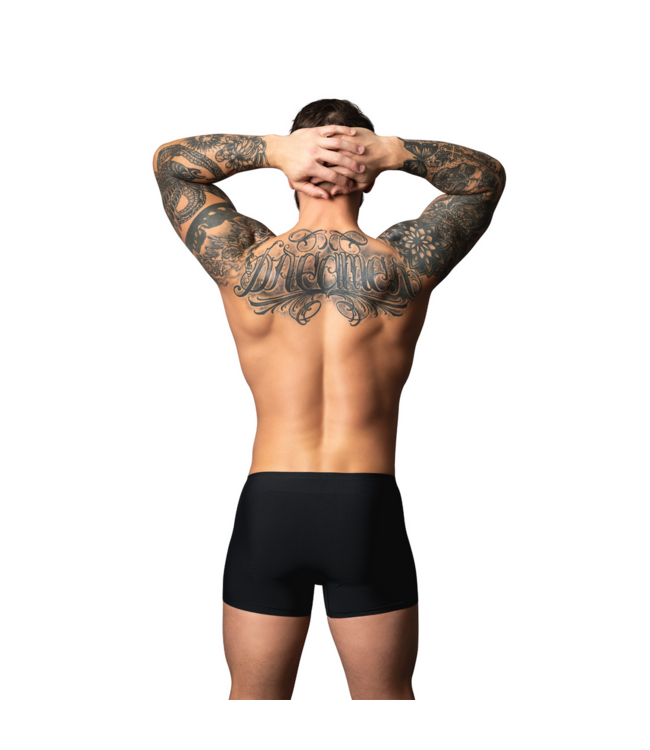 Male Power Ultra-Light Mesh Pouch Shorts in Black/Red - Comfort Meets Sexy Style