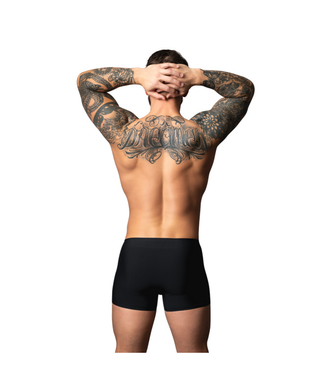 Male Power Hot Mesh Pouch Short S Black/Red | Breathable & Sexy Men's Underwear