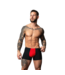 Male Power Hot Mesh Pouch Short XL Zwart/Rood | Ultiem Comfort en Sexy Look voor Mannen