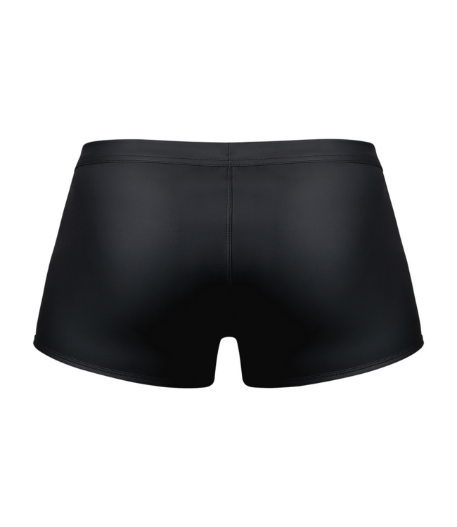 Male Power Sexy Snap Off Short L Zwart - Comfortabele Herenboxer met Drukknopen