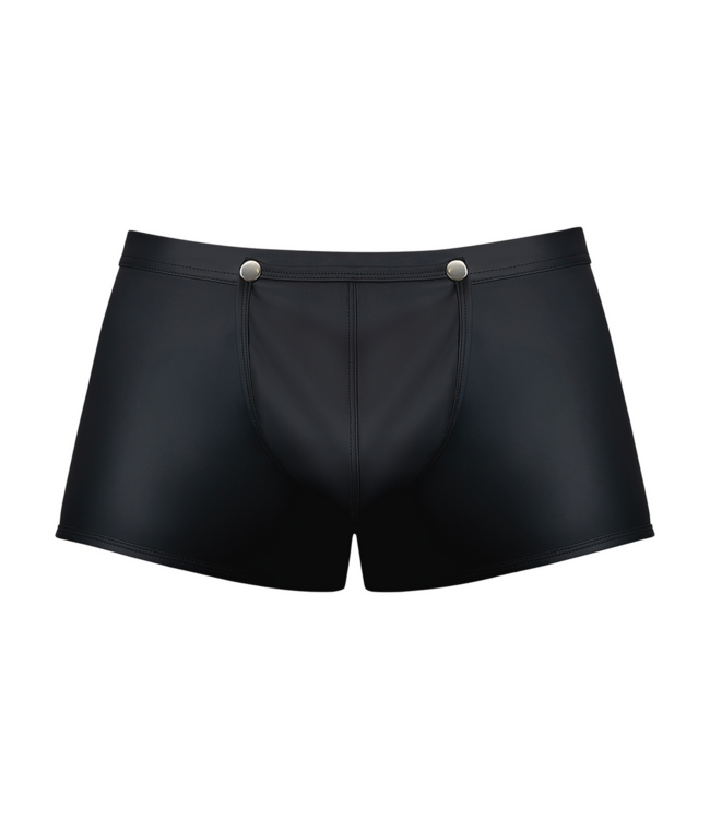 Male Power Durf Te Draag: Snap Off Short XL Zwart - Sexy Rubberen Spandex Herenboxer
