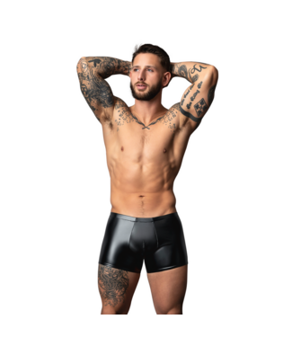 Male Power Liquid Onyx Short L Zwart - Stoere & Comfortabele Herenonderbroek