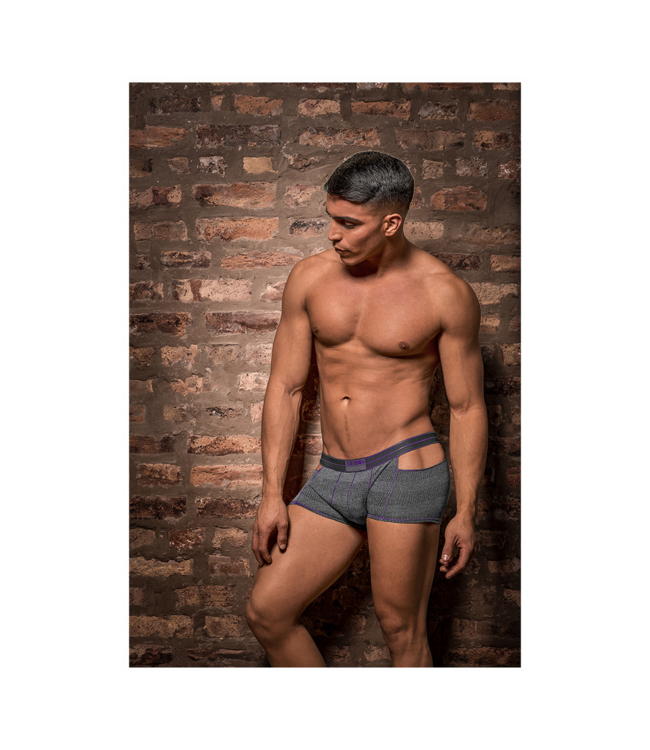 Male Power Heather Haze Sportieve Mini-Shorts M – Comfort en Stijl in Grijs