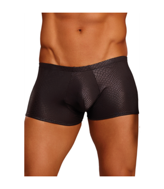Male Power Male Power Black Cobra Mini Shorts - Stylish Snakeskin Comfort Fit