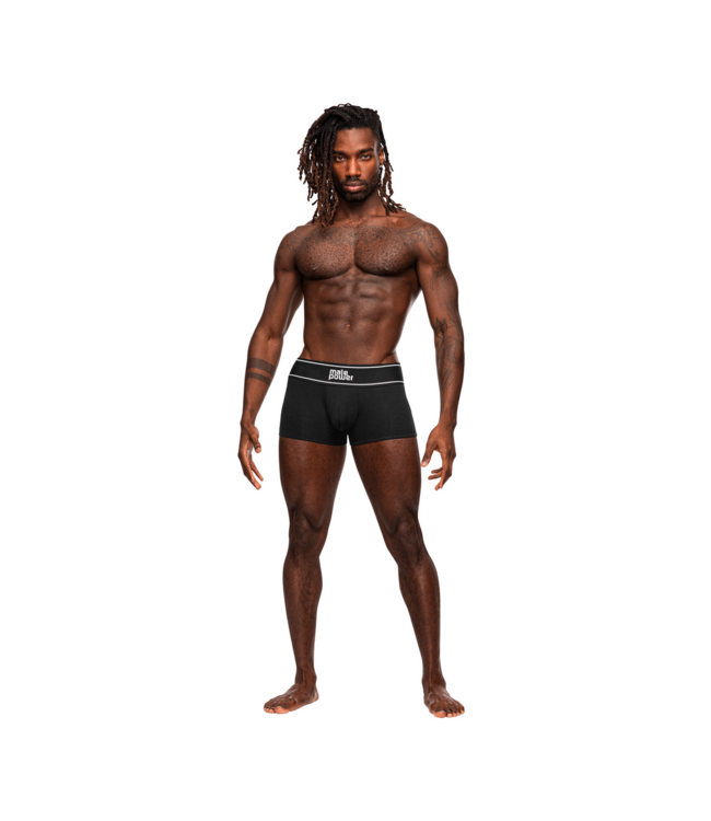 Male Power Men's Comfort & Style Modal Rib Pouch Short - Black L