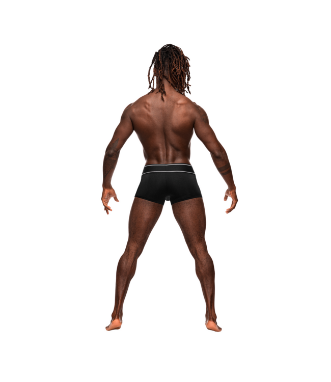 Male Power Men's Comfort & Style Modal Rib Pouch Short - Black L