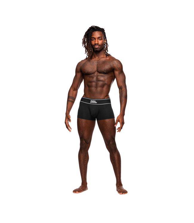 Male Power Men's Comfort & Style Modal Rib Pouch Short - Black L