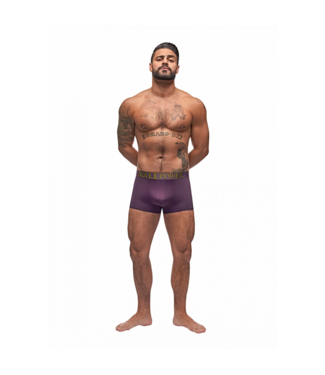 Male Power Avant-Garde Versterker Shorts Aubergine – Luxe Ondersteuning & Comfort