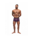 Male Power Avant-Garde Versterker Shorts Aubergine – Luxe Ondersteuning & Comfort