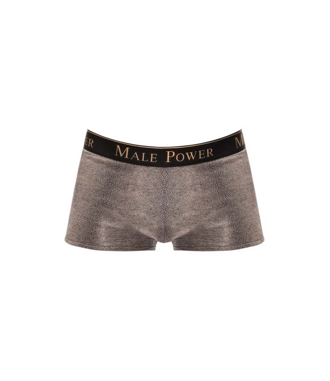 Male Power Viper Pouch Short S – Trendy Slangenprint met Comfortabele Pasvorm in Grijs