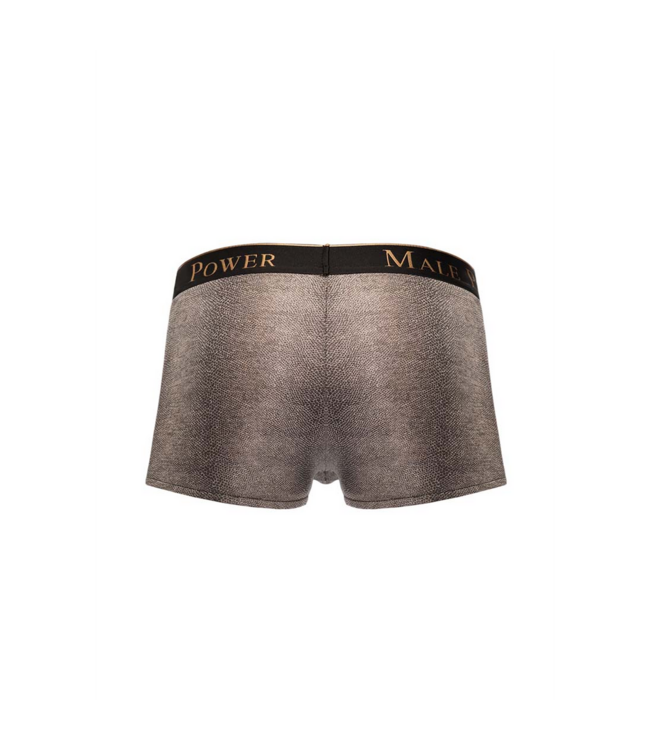 Male Power Viper Pouch Shorts - Stylish Grey with Sleek Snake Print Design