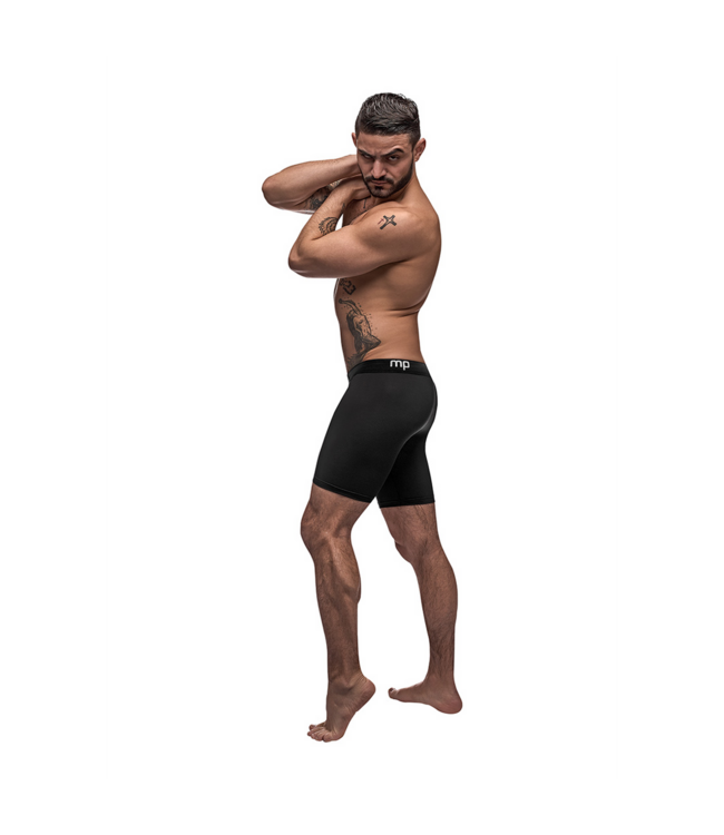 Male Power Black Nite Lange Compressieshort XL - Ultiem Comfort en Moderne Stijl