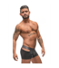 Male Power Check'd Mate Cutout Shorts S Zwart | Trendy en Verrassend Comfort voor Mannen