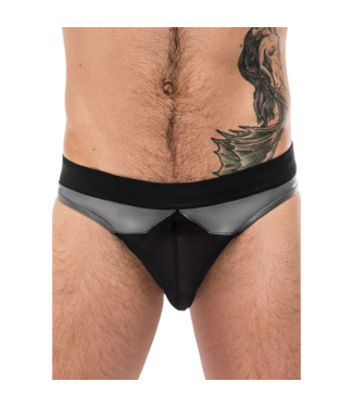 Male Power Iron Clad Bikini - Ademend & Stijlvol met Flexibele Hightech Stof in Grijs