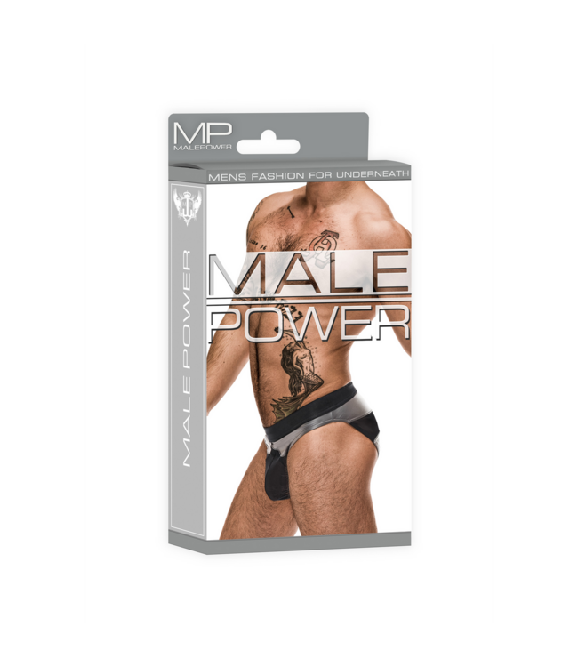 Male Power Elegante Iron Clad Bikini Grijs met Mesh Accent – Perfecte Mix van Comfort en Stijl