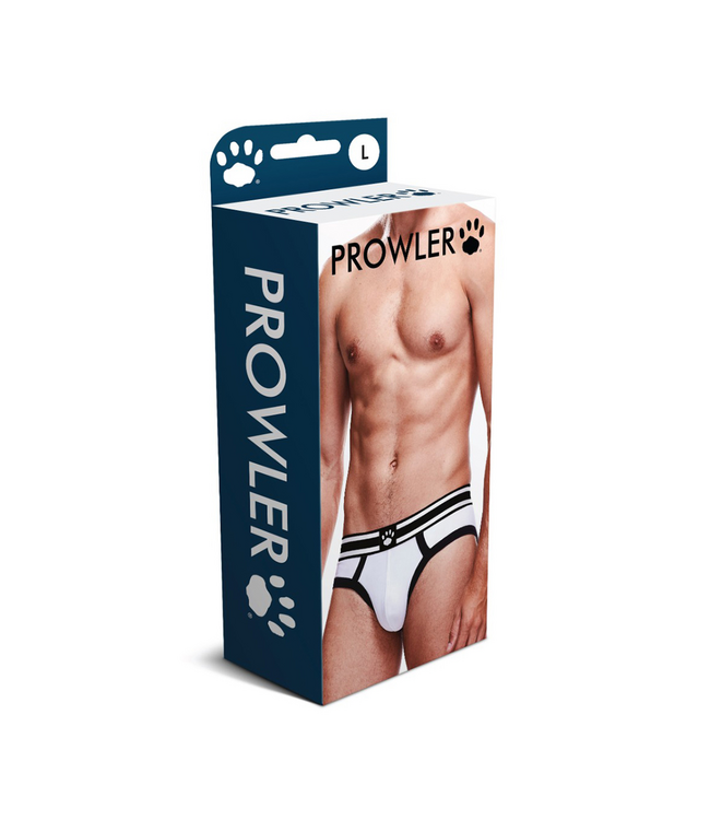 Prowler Prowler Brief XXL Wit/Zwart – Comfortabele Slip met Trendy Tailleband
