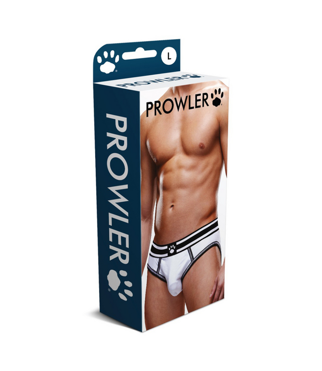 Prowler Prowler Rugloze Slips in Wit/Zwart - Verleidelijk en Stijlvol Design