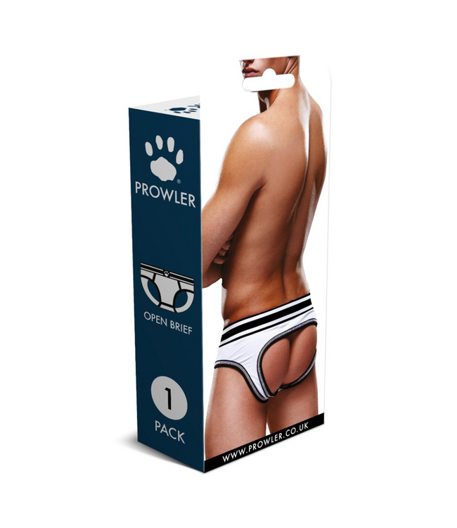 Prowler Prowler Rugloze Slips in Wit/Zwart - Verleidelijk en Stijlvol Design