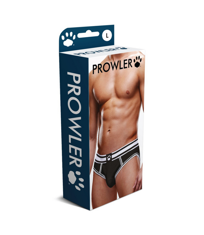 Prowler Open Brief Xs Black/White | Daring Backless Prowler Briefs